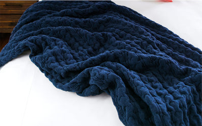 Bubble Cable Knit Throw-img16