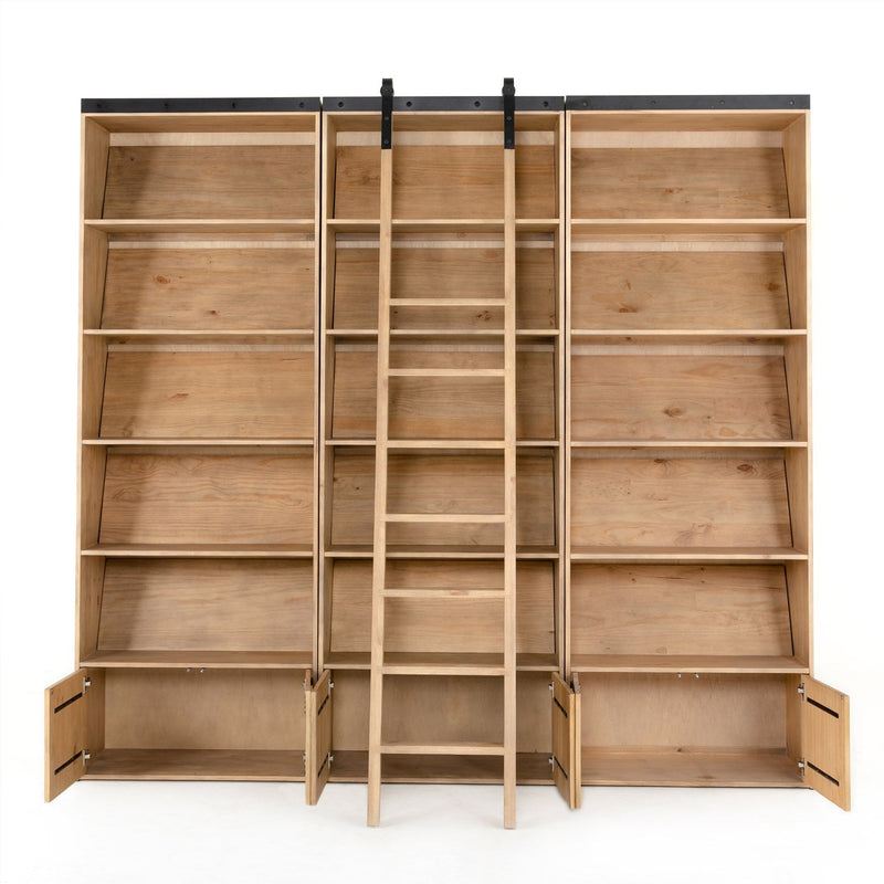 Bane Triple Bookshelf & Ladder in Various Colors-img46