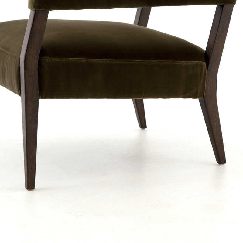Gary Club Chair In Olive Green-img49
