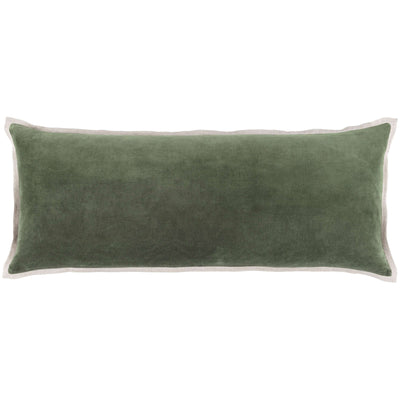 gehry velvet linen sage decorative pillow by pine cone hill pc3840 pil16 4-img80