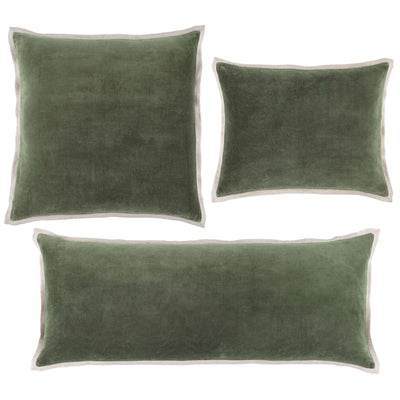 gehry velvet linen sage decorative pillow by pine cone hill pc3840 pil16 1-img92