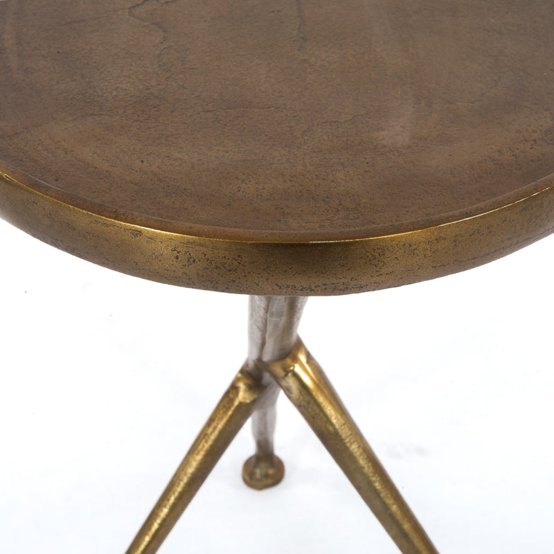 Schmidt Accent Table In Raw Brass-img69