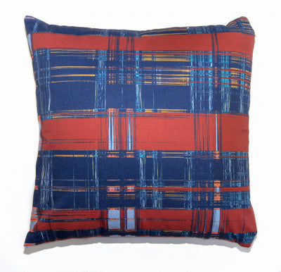 blue plaid throw pillow designed by elise flashman 2-img2