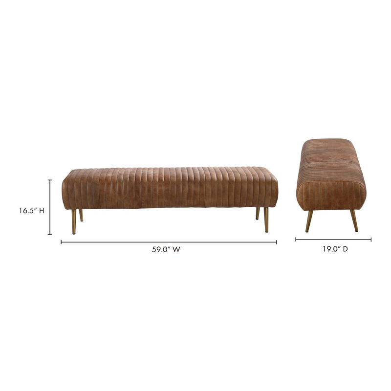 Endora Bench Open Road Brown Leather 6-img4