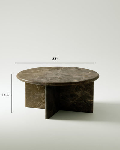 Pernella Round Coffee Table in Solid Stone-img60