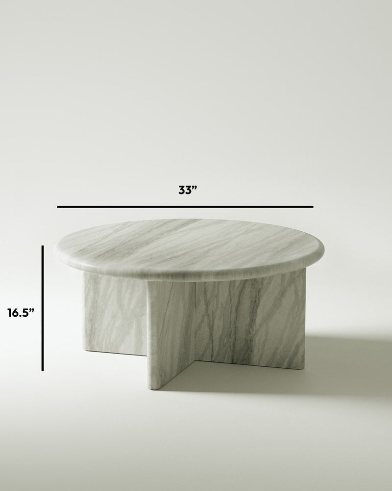 Pernella Round Coffee Table in Solid Stone-img34