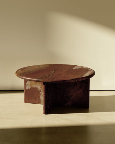 Pernella Round Coffee Table in Solid Stone-img42