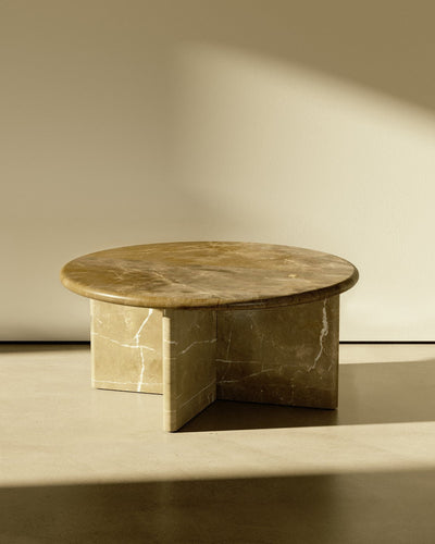 Pernella Round Coffee Table in Solid Stone-img24