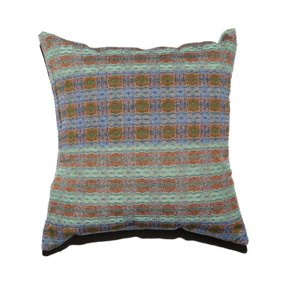 Bluegreen Plaid Woven Throw Pillow-img75