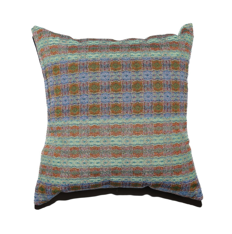 Bluegreen Plaid Woven Throw Pillow-img79