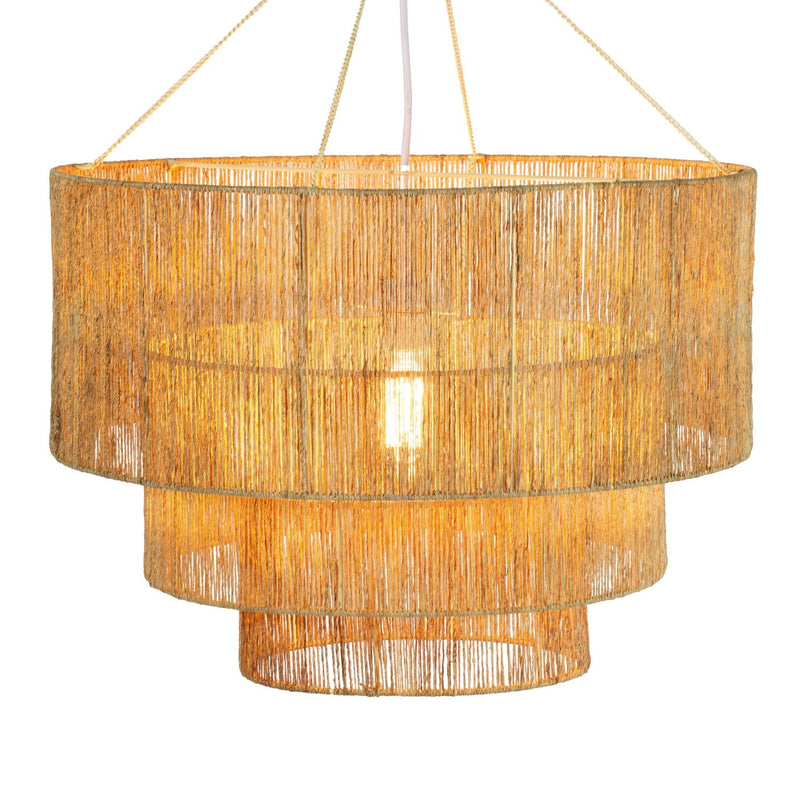 Three Tier Chandelier in Natural-img12