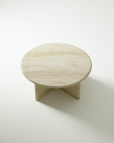 Pernella Round Coffee Table in Solid Stone-img36