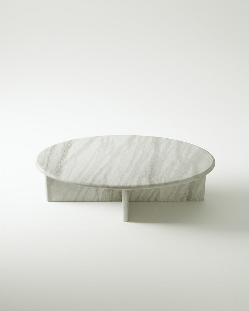 Pernella Petite Oval Coffee Table in Solid Stone-img85