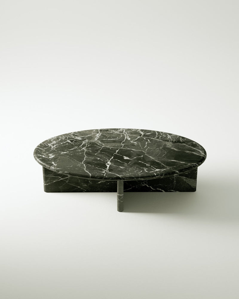 Pernella Petite Oval Coffee Table in Solid Stone-img92