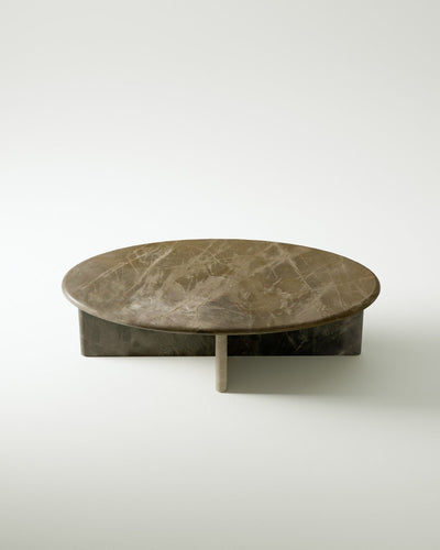 Pernella Petite Oval Coffee Table in Solid Stone-img35