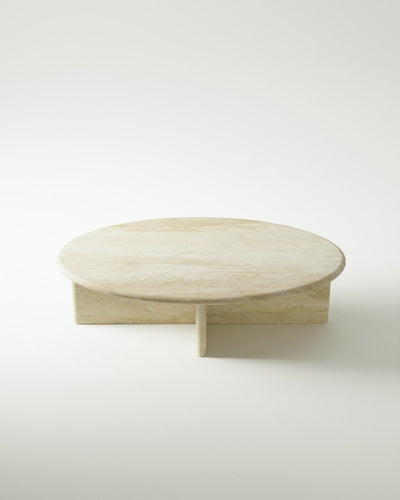 Pernella Petite Oval Coffee Table in Solid Stone-img16