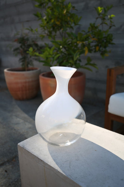 White Glass Decanter-img93