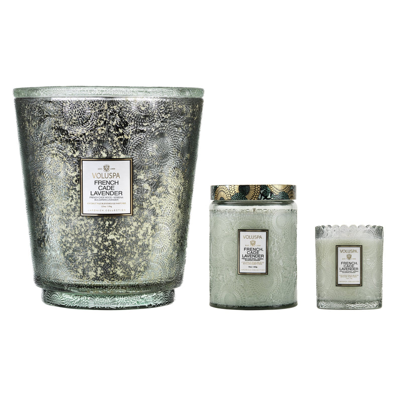 Hearth 5 Wick Glass Candle in French Cade Lavender design by Voluspa-img97