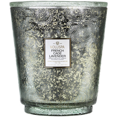Hearth 5 Wick Glass Candle in French Cade Lavender design by Voluspa grid__img-ratio-45