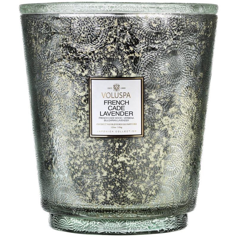 Hearth 5 Wick Glass Candle in French Cade Lavender design by Voluspa-img52