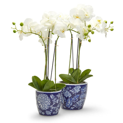 blue and white hand painted planters set of 2 1-img4