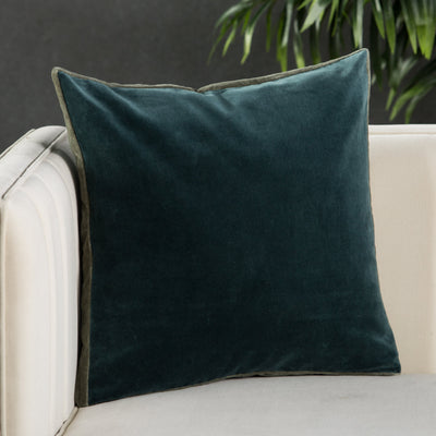 bryn solid teal gray pillow by jaipur 4-img49