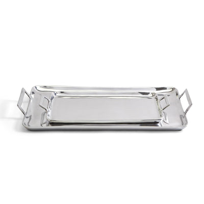 crillion s 2 high polished silver trays with handles 3-img73