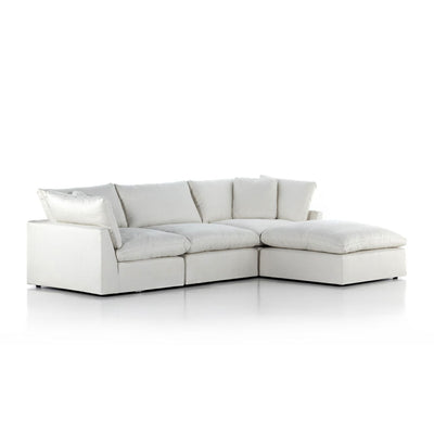 Stevie 3-Piece Sectional Sofa w/ Ottoman in Various Colors Flatshot Image 1-img4
