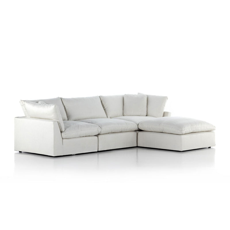 Stevie 3-Piece Sectional Sofa w/ Ottoman in Various Colors Flatshot Image 1-img57