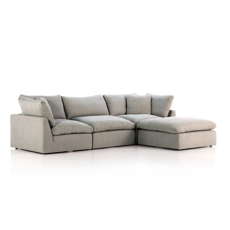 Stevie 3-Piece Sectional Sofa w/ Ottoman in Various Colors Flatshot Image 1-img51