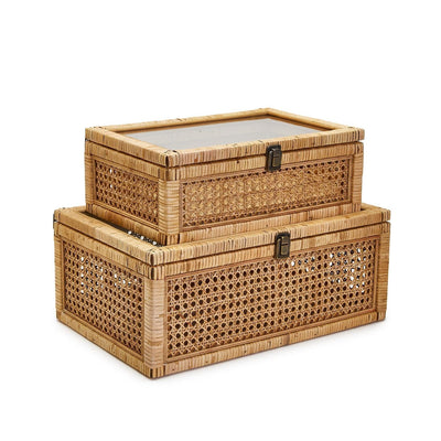 Balboa Rattan Decorative Storage Boxes, Set of 2-img14