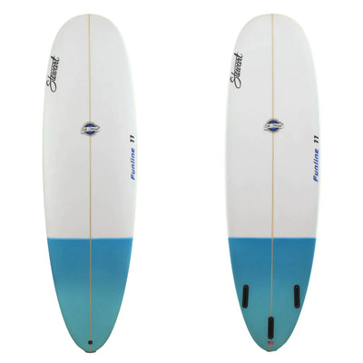 Funline 11 Surfboard White/Blue grid__img-ratio-91