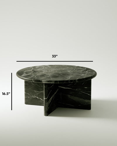 Pernella Round Coffee Table in Solid Stone-img52