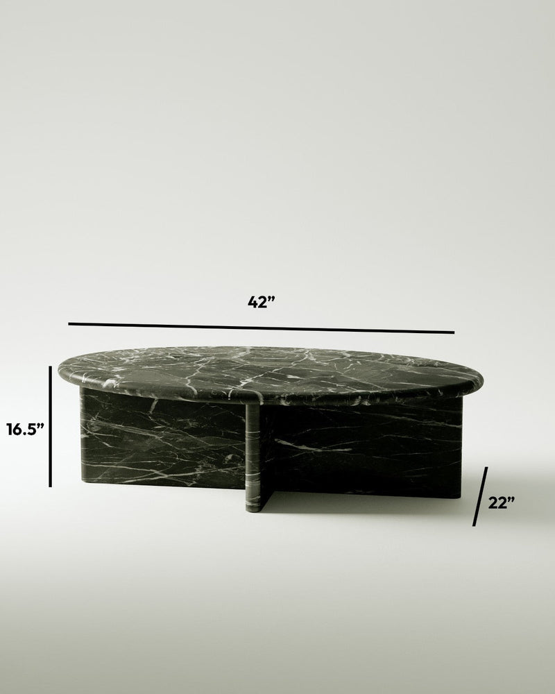Pernella Oval Coffee Table in Solid Stone-img28