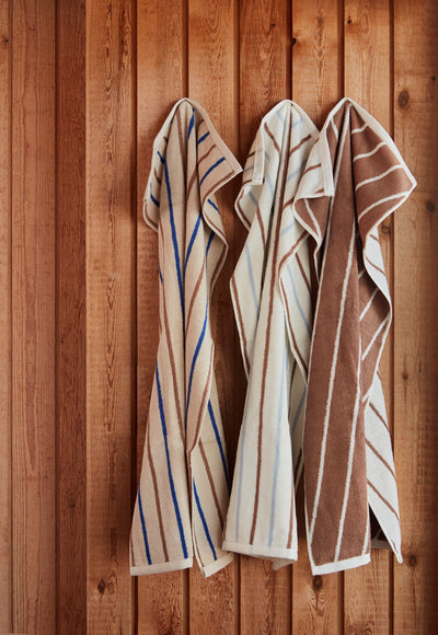 Large Raita Towel in Caramel / Ice Blue-img79