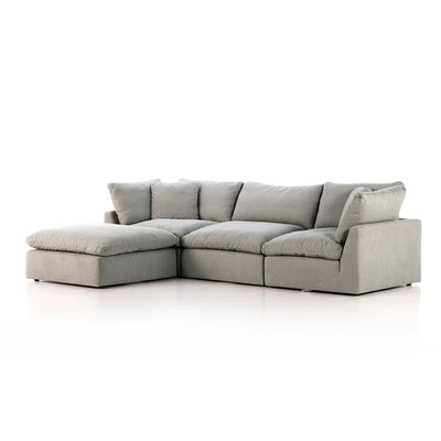 Stevie 3-Piece Sectional Sofa w/ Ottoman in Various Colors Flatshot Image 1-img68