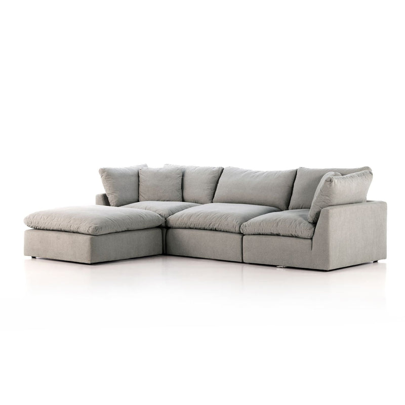 Stevie 3-Piece Sectional Sofa w/ Ottoman in Various Colors Flatshot Image 1-img38