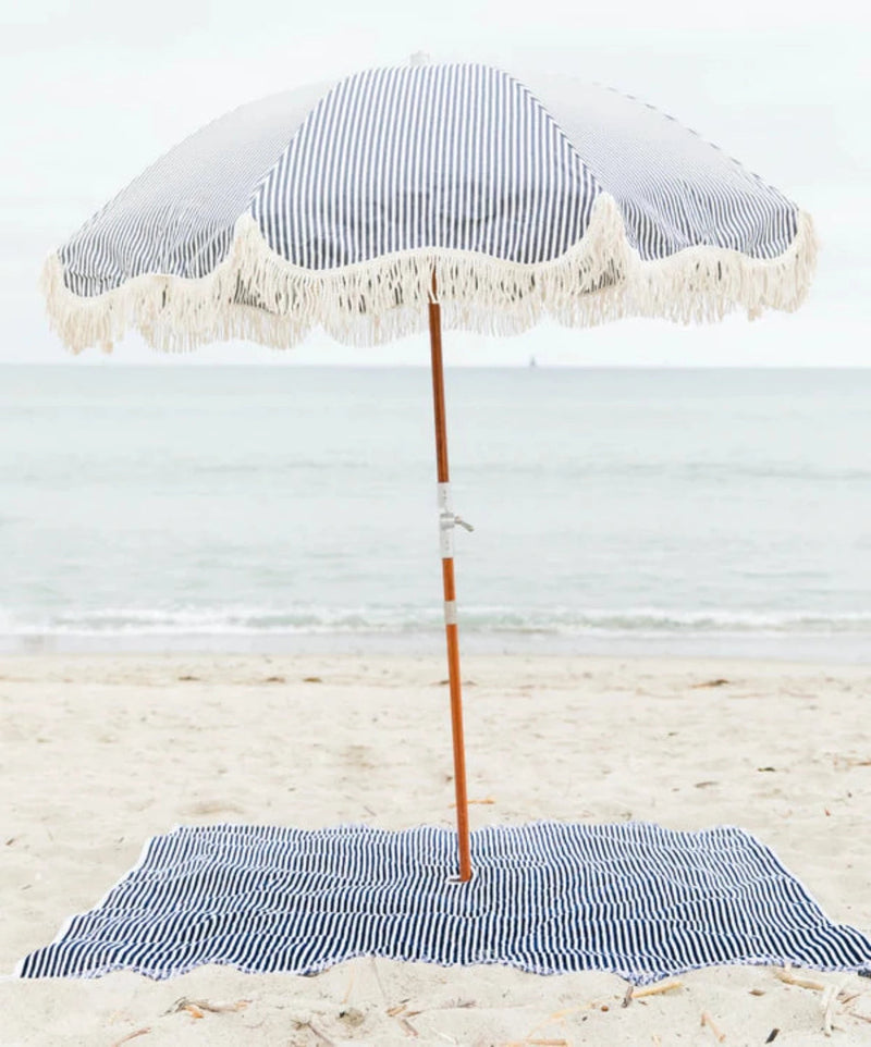 Laurens Navy Stripe Beach Blanket-img93